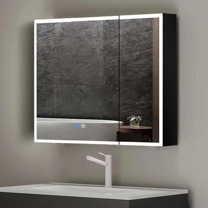 32" W x 30" H LED Lighted Medicine Cabinet with Mirror for Bathroom - Modland
