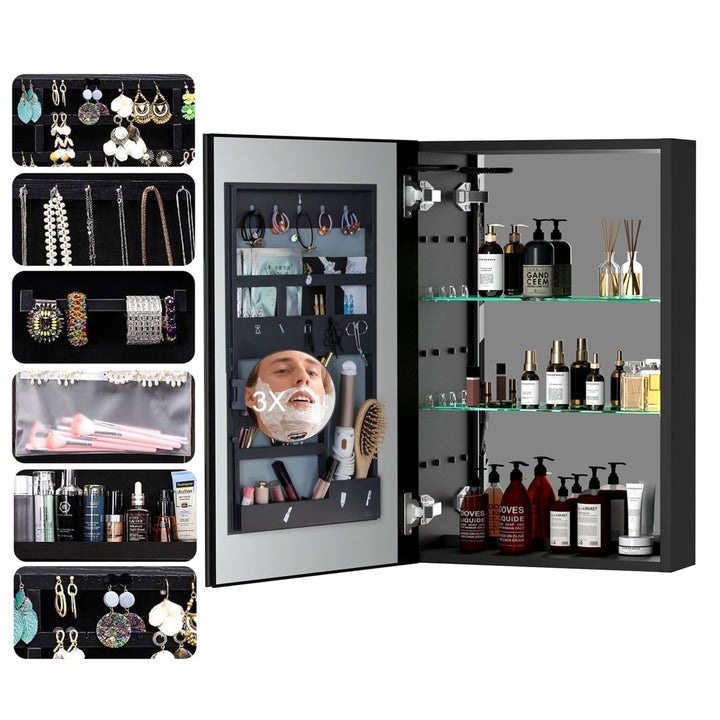 40" W x 30" H LED Bathroom Medicine Cabinet  Double Door Lighted - Modland