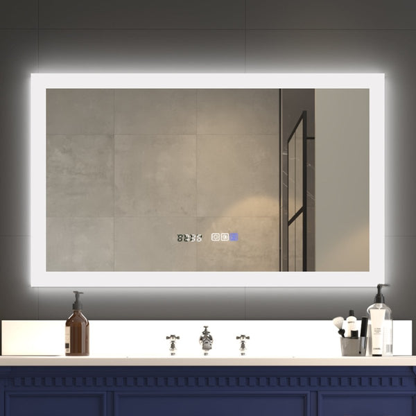 Ascend-M2 40" W x 24" H illuminated Led Bathroom Mirror for Makeup Vanity Room Back,Front Light
