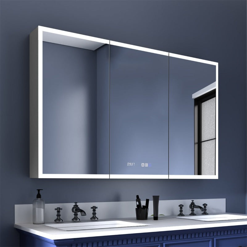 Rim 48 W x 30 H Led Lighted Medicine Cabinet Recessed or Surface Modland