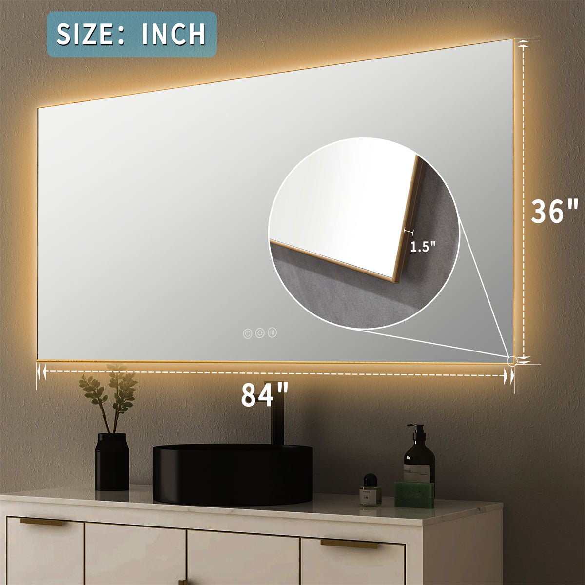 84 inch led mirror hotsell