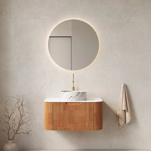 30 Inch Nature Wood Floating Bathroom Vanity with Soft-Closing Storage Drawer