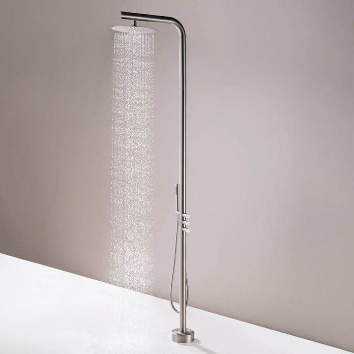 Freestanding Shower Fixtures with Overhead Shower Head - Modland