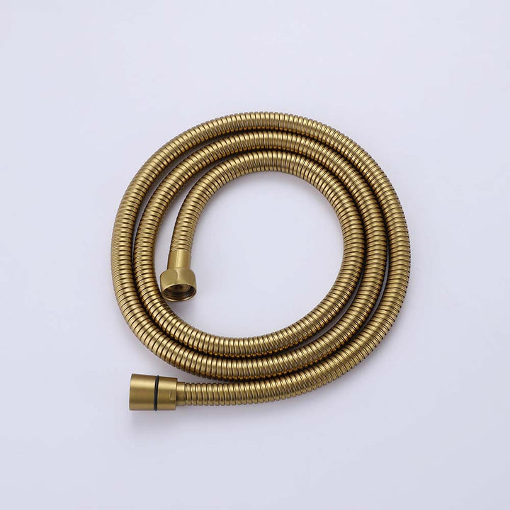 Gold handheld shower flexible hose for shower system