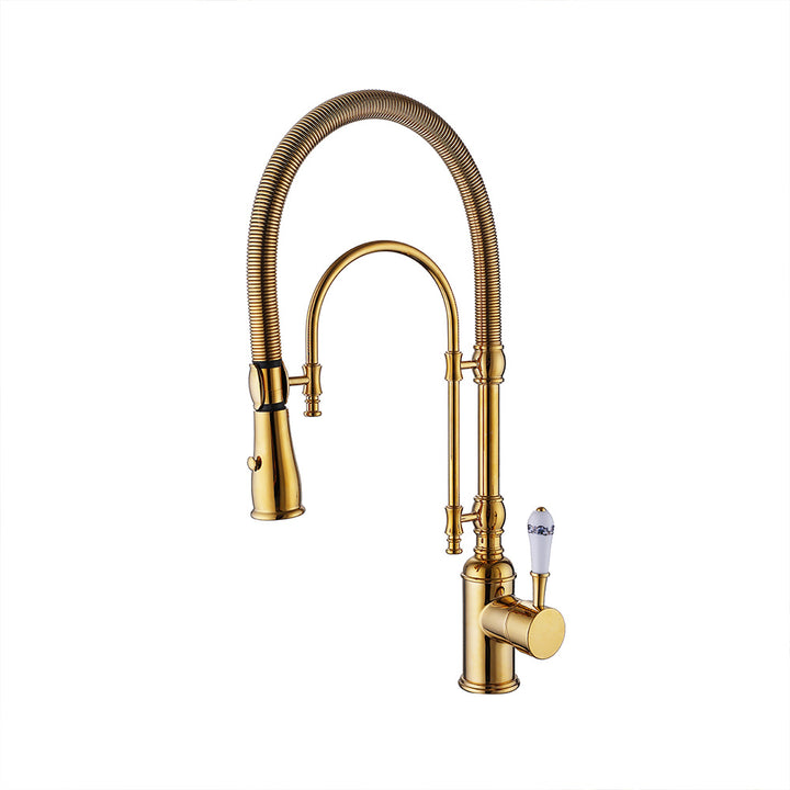 Pull Down Multi-function Kitchen Faucet with Single Lever Handle – Modland
