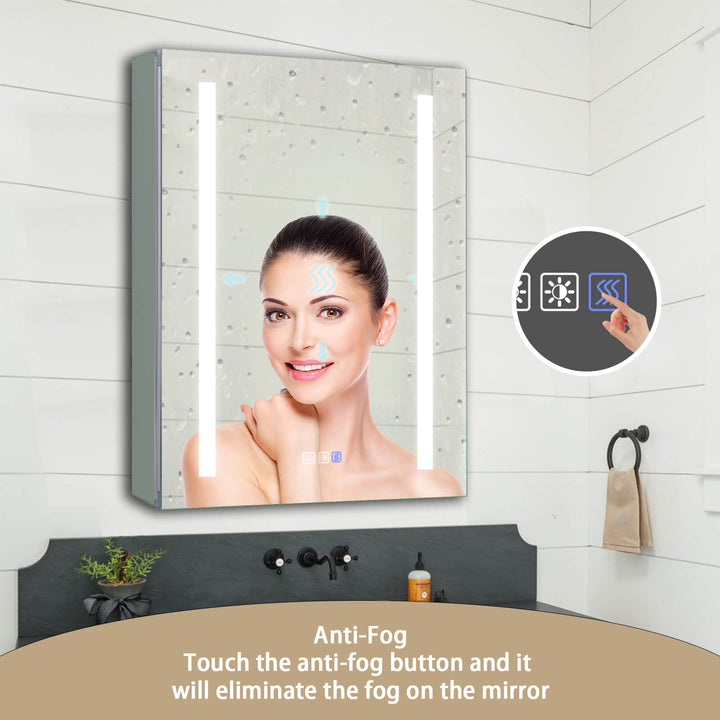 led bathroom mirror anti fog feature