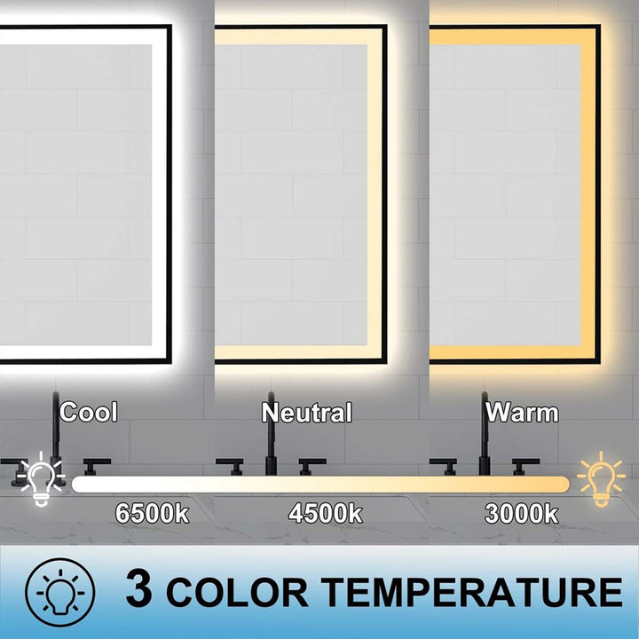 Living space's 3 way lighted mirrors.