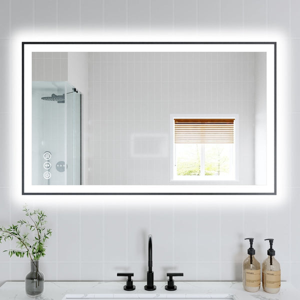Luxury bathroom mirror led backlit modern design 40x24