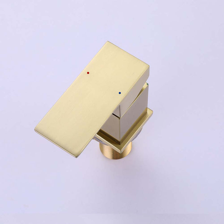Luxury brushed gold bathtub faucet