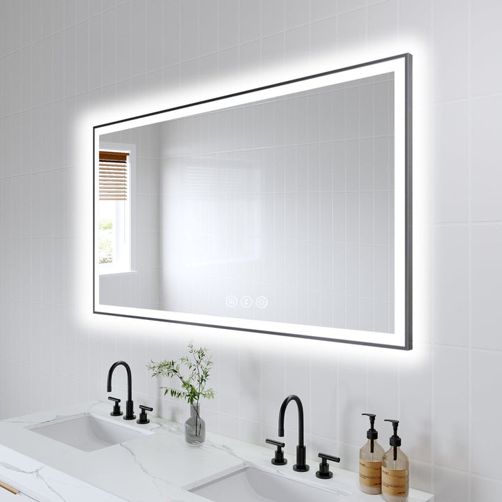 Luxury modern bathroom mirror led vanity 55x30