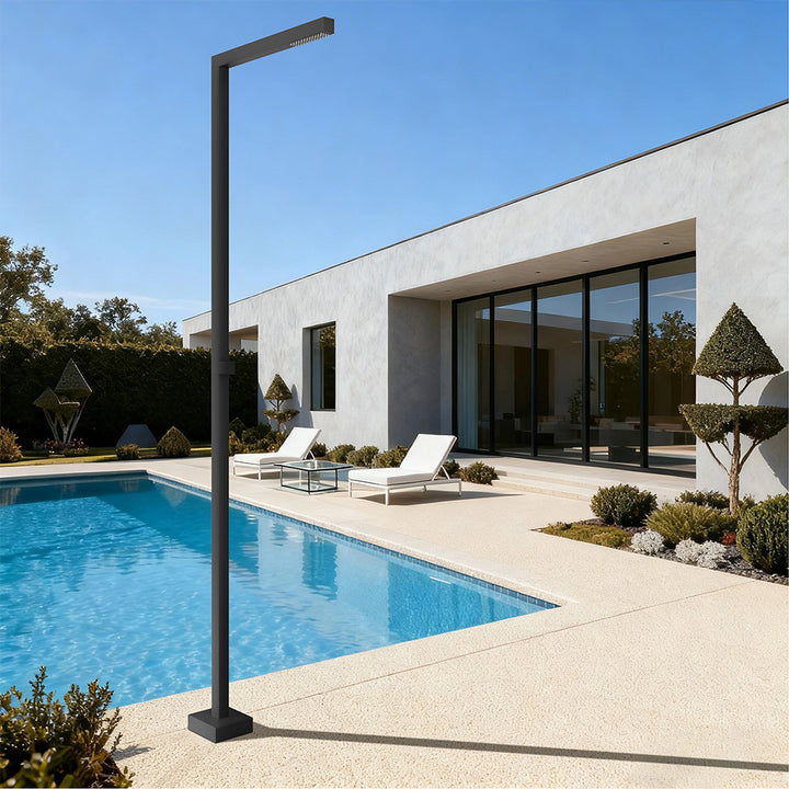 Luxury modern outdoor shower system backyard