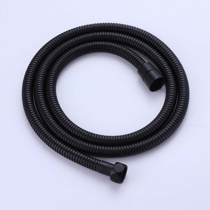 Durable matte black flexible shower hose for handheld shower head