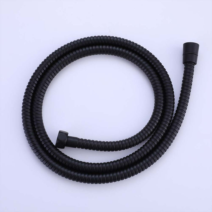 Flexible matte black shower hose for handheld shower system