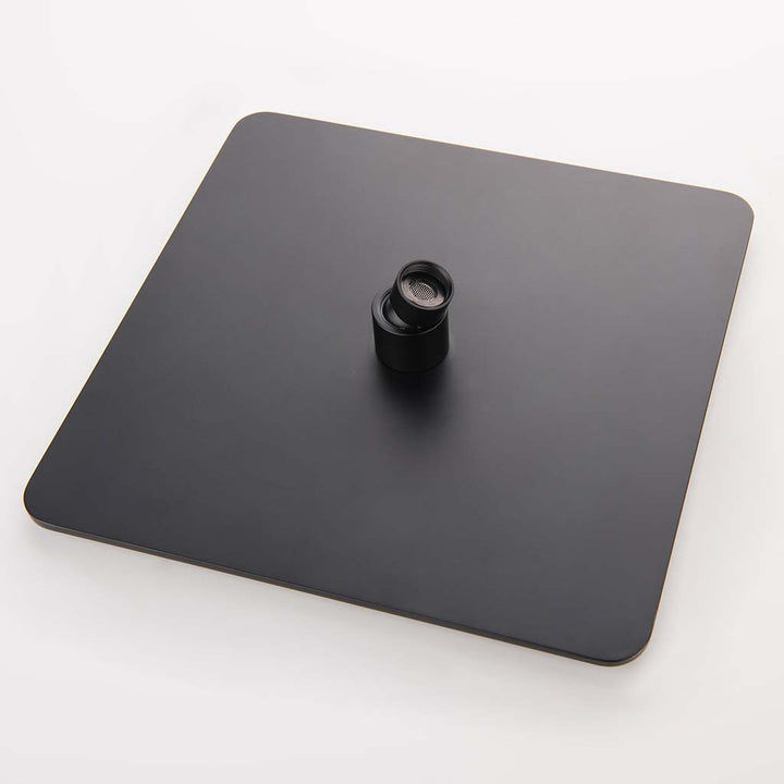Matte black square rain shower system full set with accessories