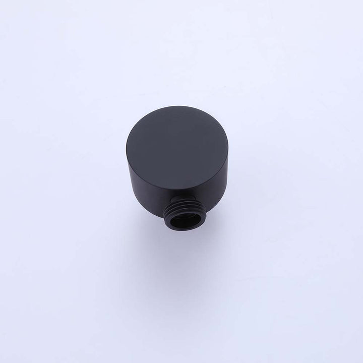 Matte black wall supply elbow for handheld shower connection