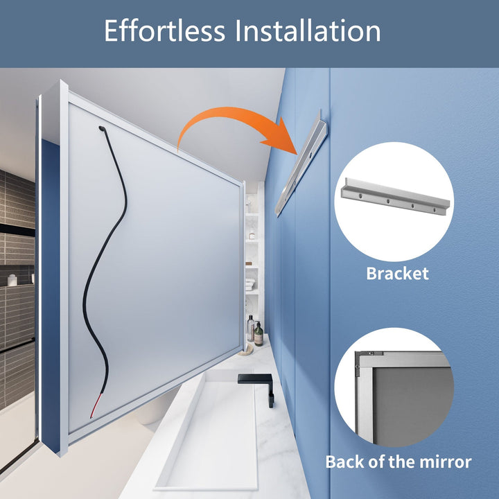 Effortless installation of a medicine cabinet using a bracket and clear instructions for setup.