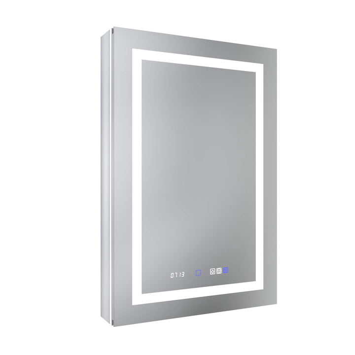 Modern LED mirror cabinet with touch controls