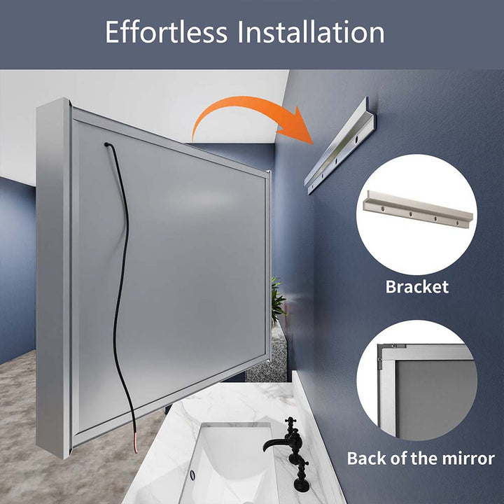Modern bathroom medicine cabinet easy installation 