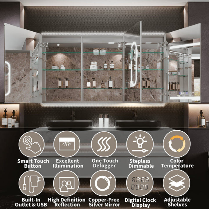 Comparison of bathroom mirror cabinets with double-layer aluminum for strength versus single-layer aluminum deformation