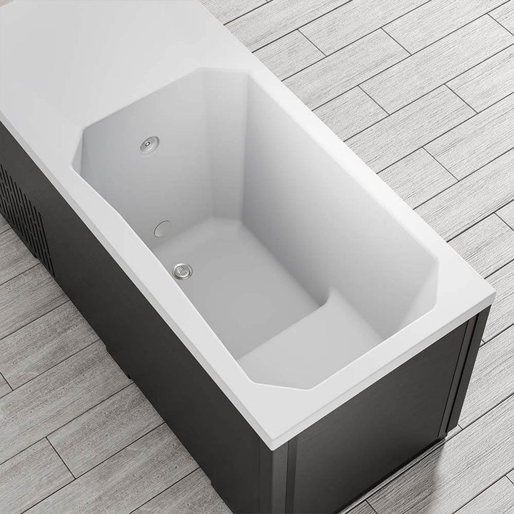 Modern cold tub overhead