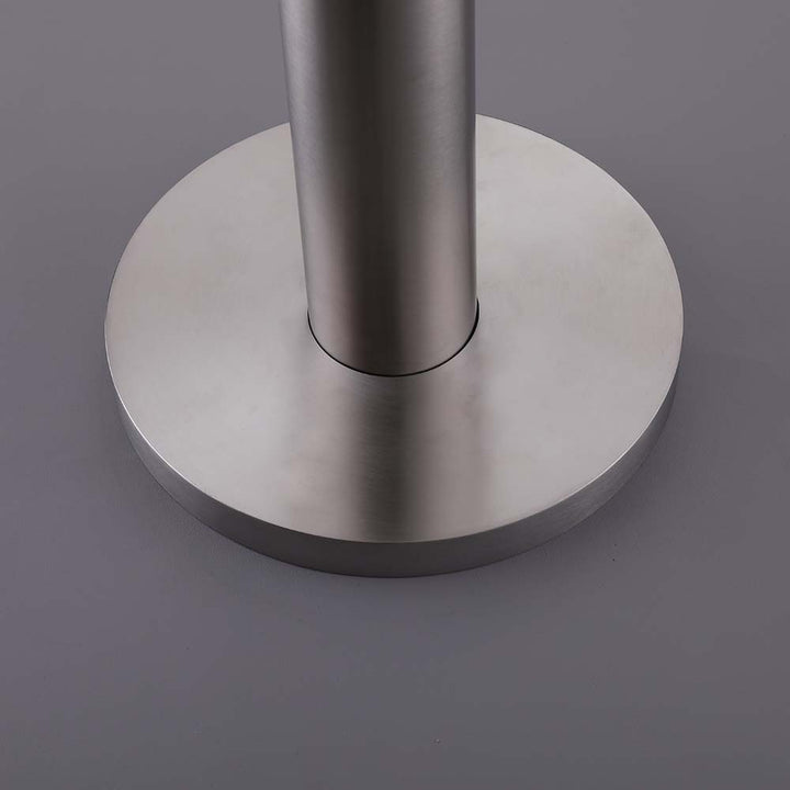 Stainless steel base detail of outdoor shower system