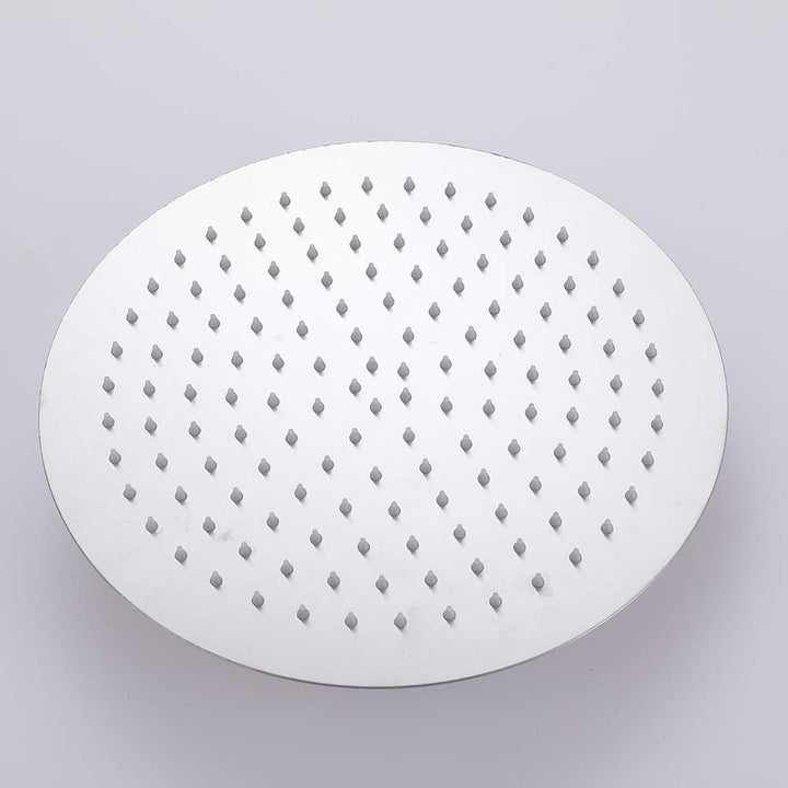 Modern round showerhead for outdoor shower system
