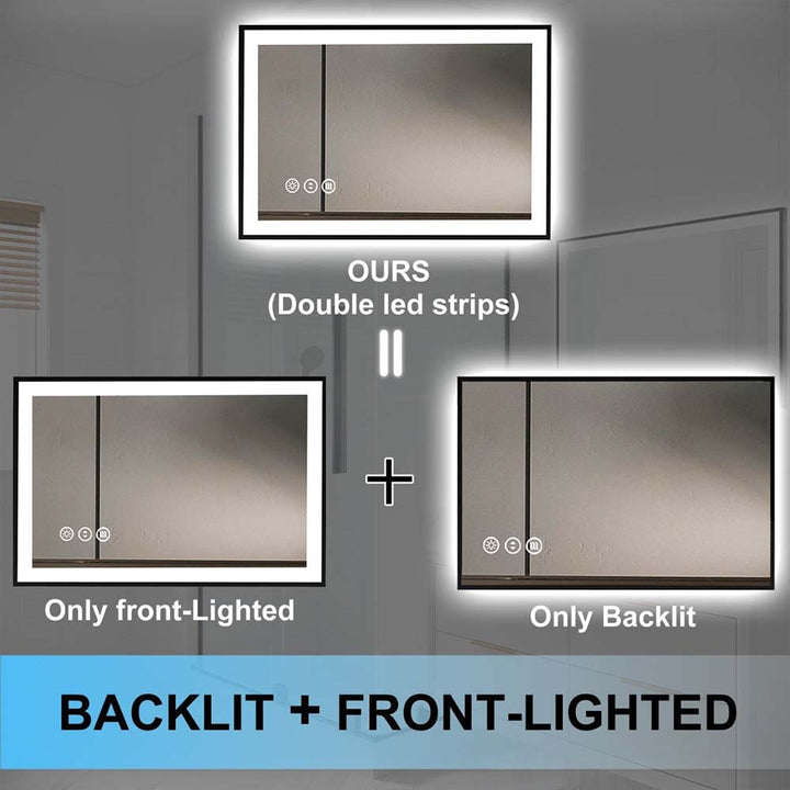 Ours backlit front lighted comparison