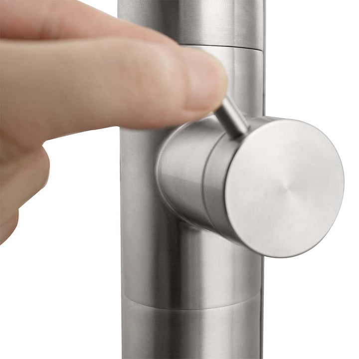 Outdoor Shower Adjustment Knob - Stainless Steel Control with Finger Grip