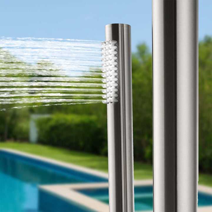 Stainless steel outdoor shower body spray for backyard pool