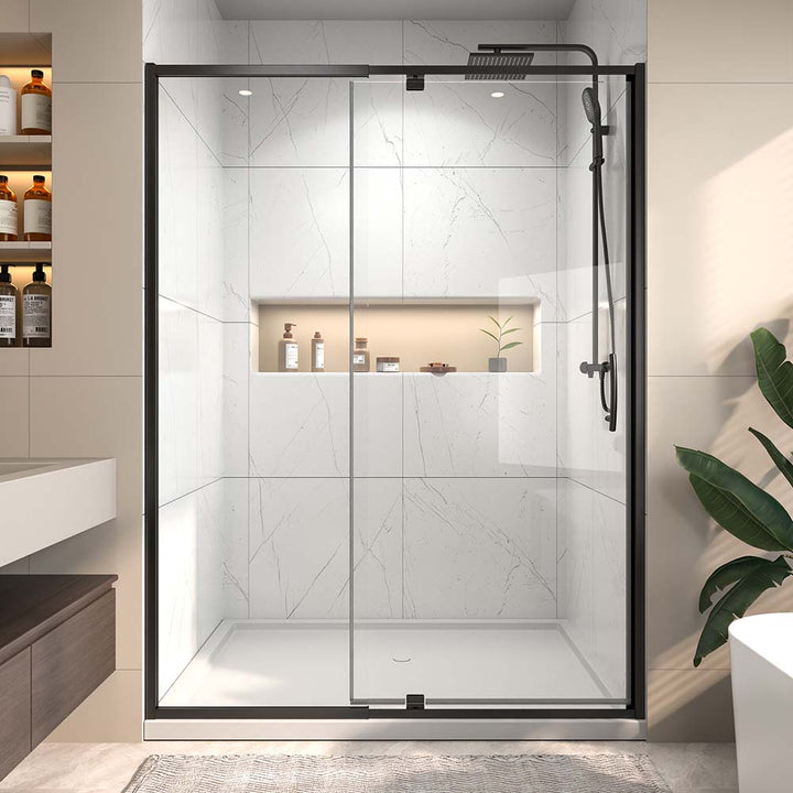Pivot Swing Shower Door Bathroom Installation View