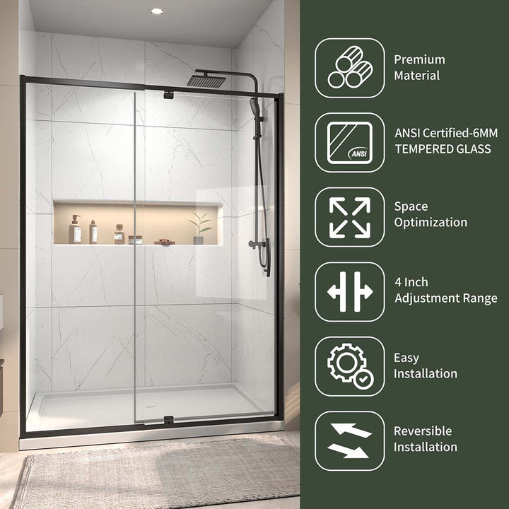 Pivot Swing Shower Door Features Overview with Key Benefits