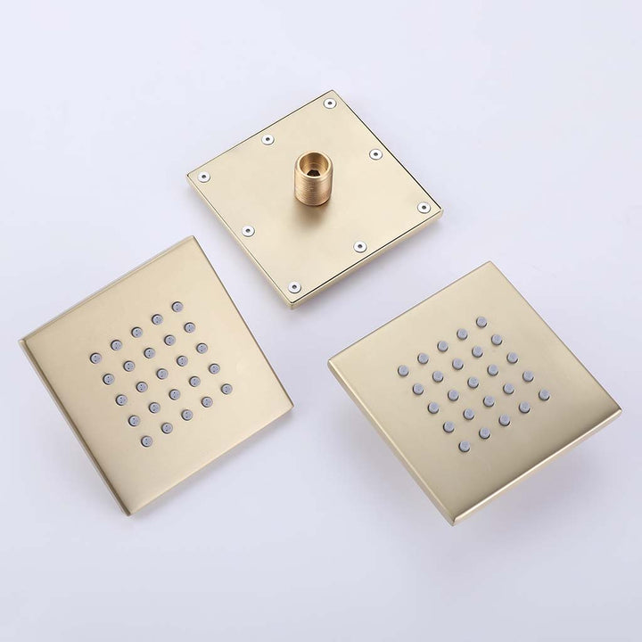Gold shower system body spray nozzles set