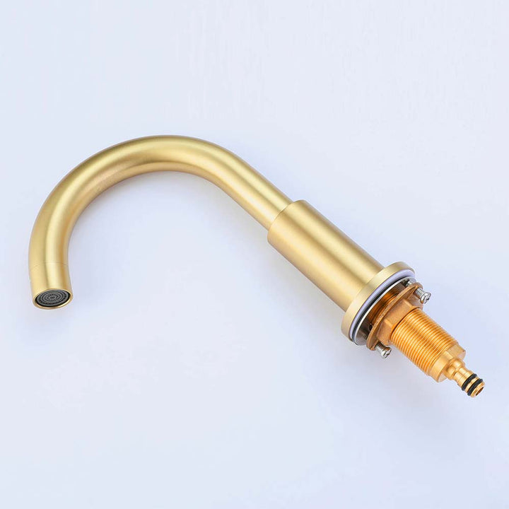 Gold bathroom faucet spout part for shower system