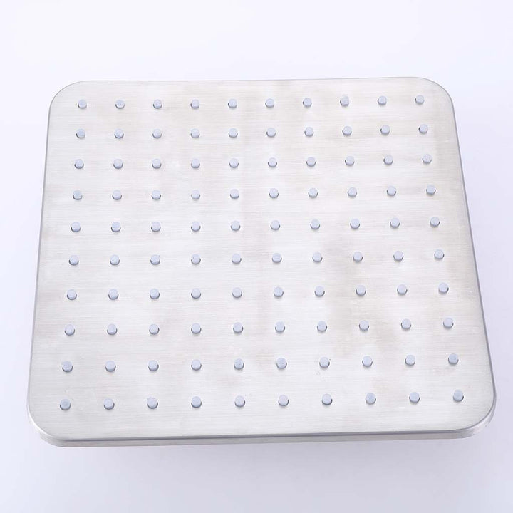 Square stainless steel rain shower head for modern shower system