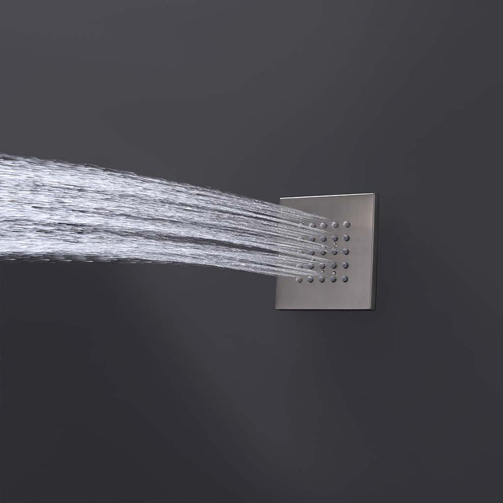 Stainless steel shower system body jet spray for bathroom