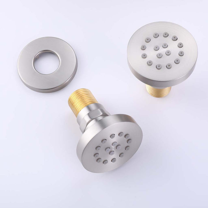Stainless steel body jet sprayer accessories with brass connector for shower system