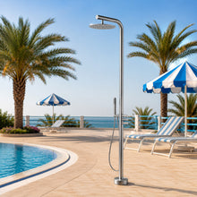 Modern Freestanding Outdoors Shower with Handheld Shower Head