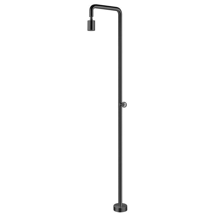 Stainless steel outdoor shower stand pipe unit