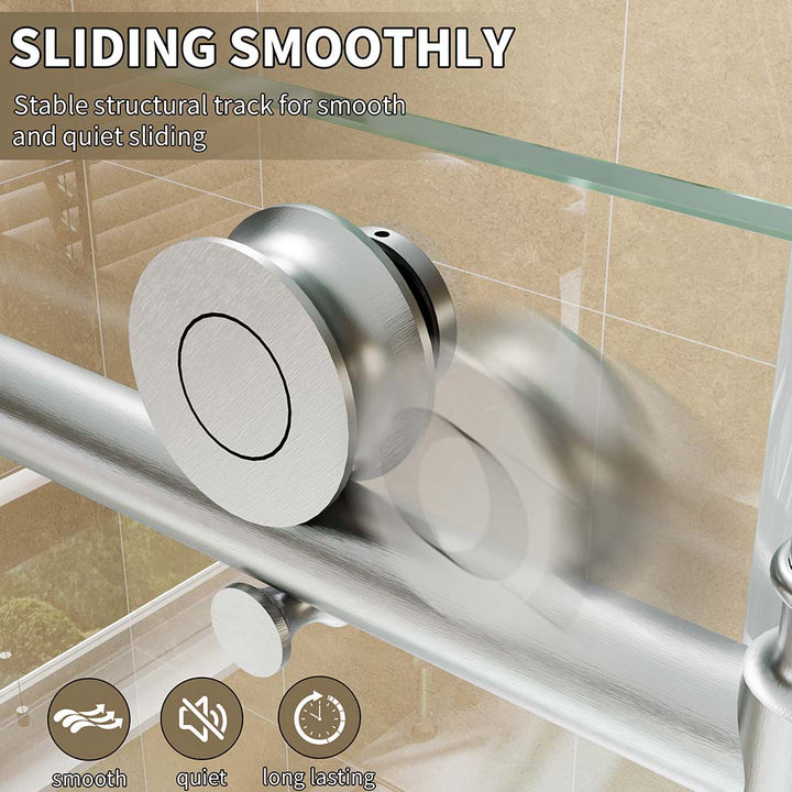 Shower door stainless steel roller for smooth quiet sliding