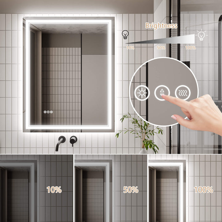 vanity mirror brightness adjustable light