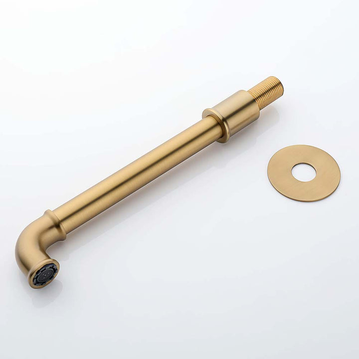Wall mounted faucets brass spout with cover plate