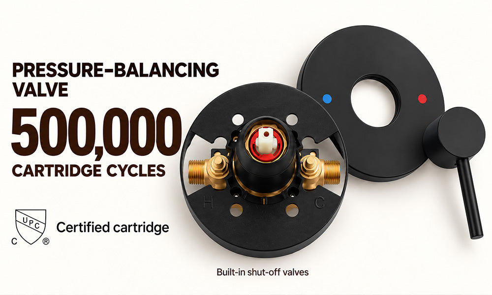 Pressure-Balancing Valve — Anti-Scald