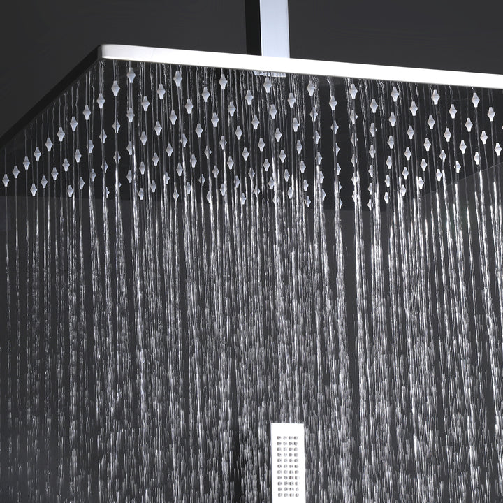 Thermostatic Rain Shower System with Hand Shower & Body Jets-Chrome - Modland
