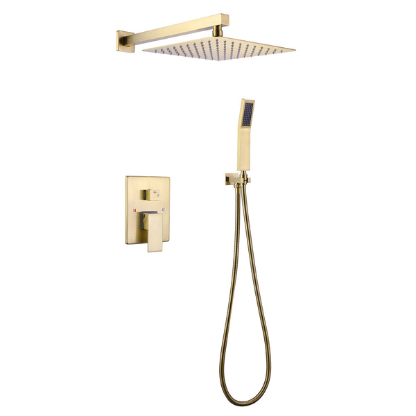 Elevate Your Shower Experience with a 10-Inch Wall-Mounted Rain Shower System