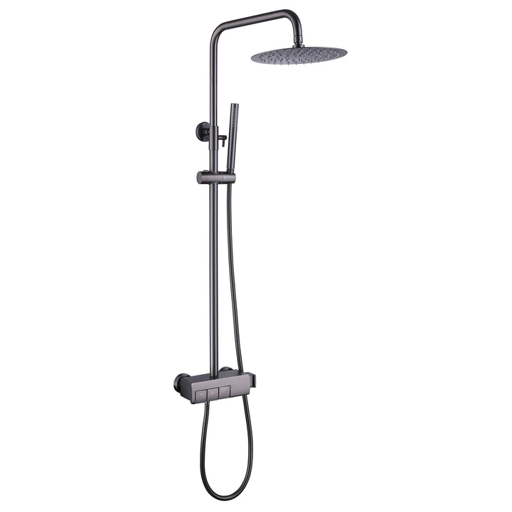 Complete Rain Shower System with Hand Shower-Includes Rough-in Valve - Modland