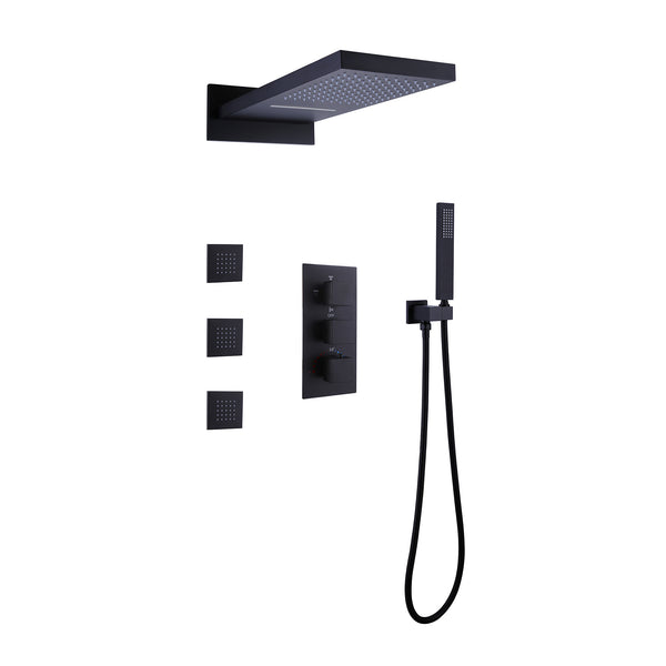 Luxury Complete Shower System With Rough-In Valve