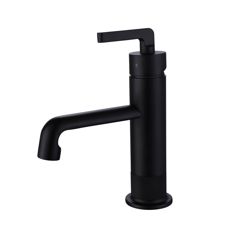 Deck Mounted Single Lever Handle Low-Arc Bathroom Vessel Faucet - Modland