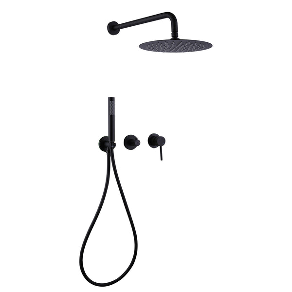 Rain Shower System with Hand Shower-Includes Rough-in Valve