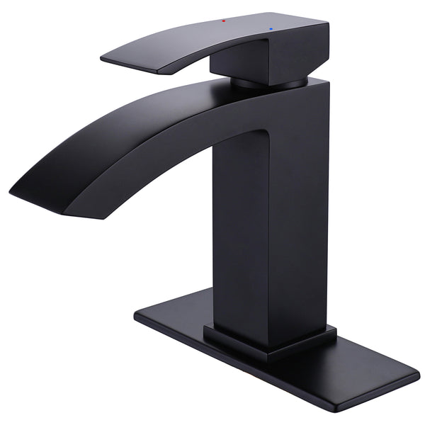 Deck Mounted Single Hole Bathroom Sink Faucet