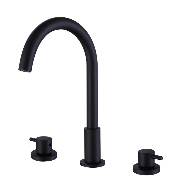 Deck Mounted Dual Handles Widespread Bathroom Faucet - Modland